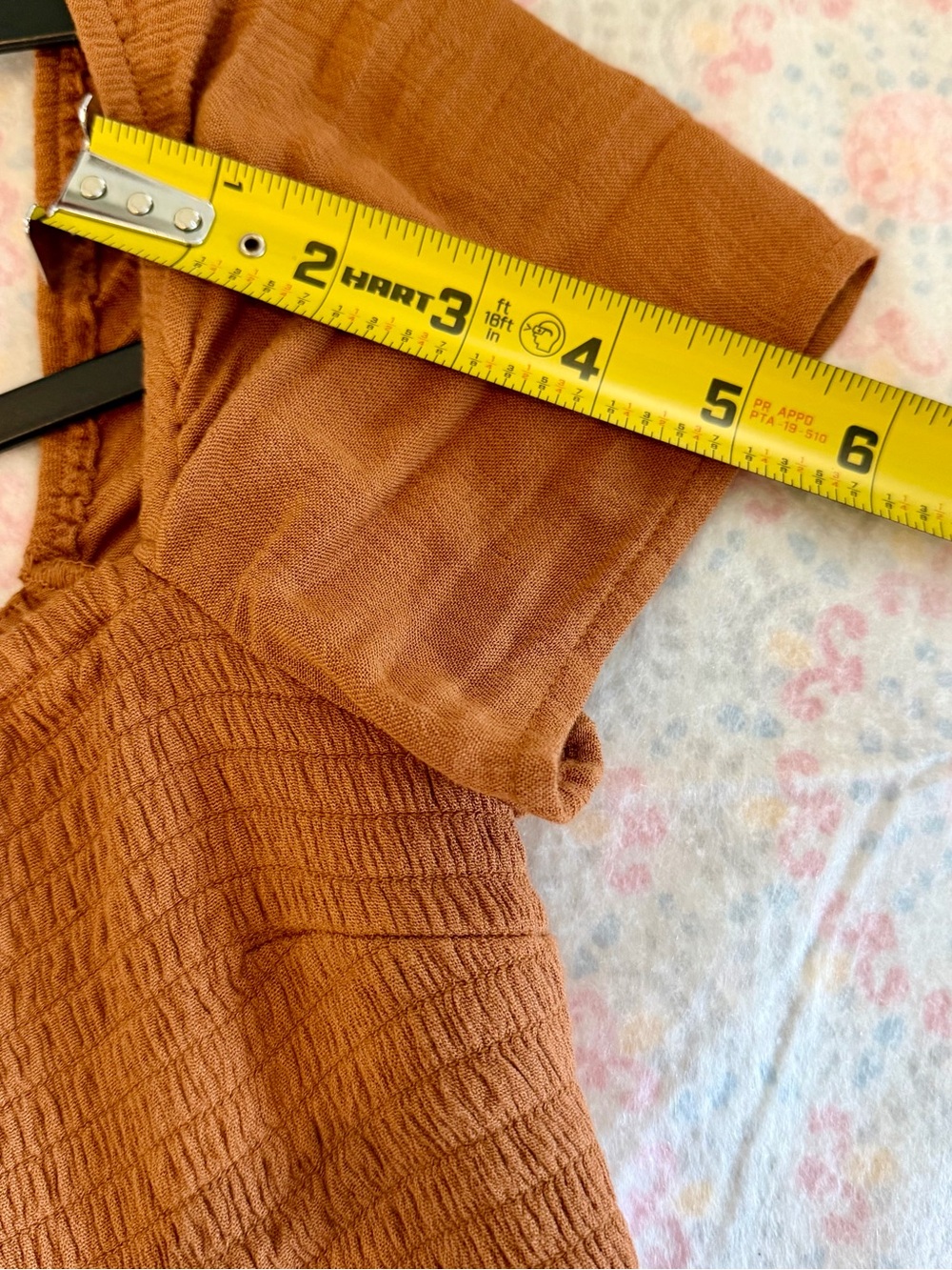 Abercrombie & Fitch Off-Shoulder Maxi Dress in Burnt Orange - Picture 10 of 12